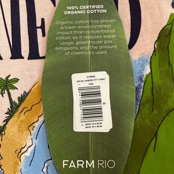 Farm Rio Rio De Janeiro T Shirt in Pink - Picture 5 of 8